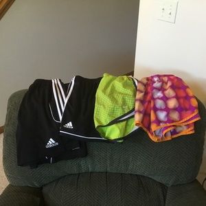 Adidas and Nike shorts